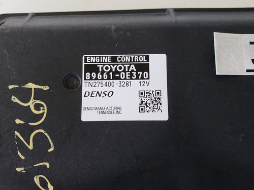 11-12 Highlander 89661-0E370 Computer Brain Engine Control ECU ECM EBX Module