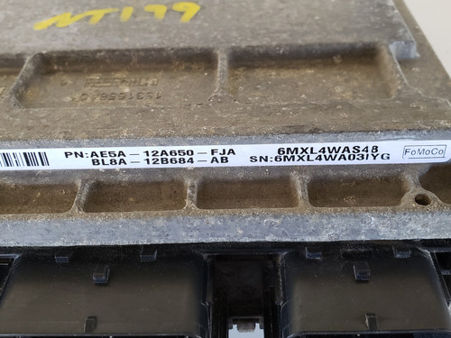 2012 Fusion AE5A-12A650-FJA Computer Brain Engine Control ECU ECM EBX Module