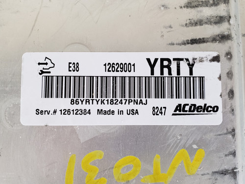 2008-2009 Equinox 12612384 Computer Brain Engine Control ECU ECM EBX Module