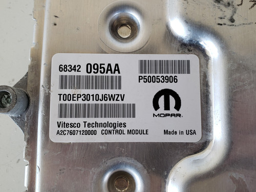 2021 Jeep Compass P05188101AD Computer Brain Engine Control ECU ECM EBX Module