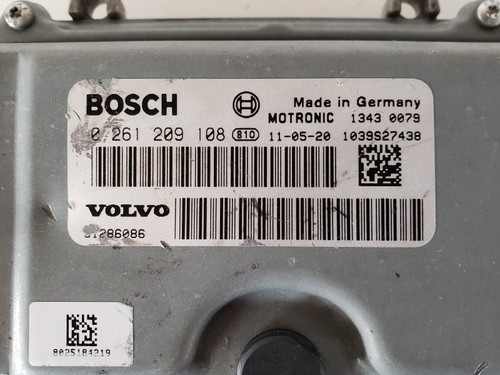 2012 Volvo S60 31286086 Computer Brain Engine Control ECU ECM EBX Module