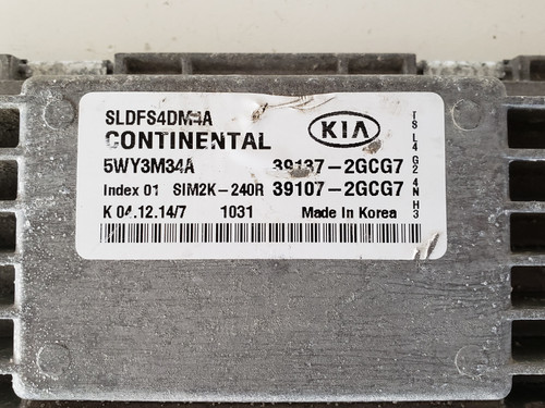 2014-2016 Sportage 39107-2GCG7 Computer Brain Engine Control ECU ECM EBX Module