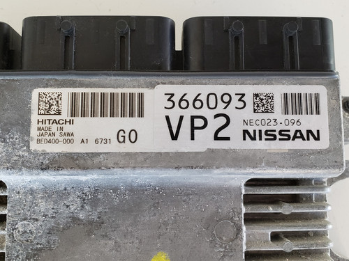 16-17 Infiniti Q50 NEC023-096 Computer Brain Engine Control ECU ECM EBX Module