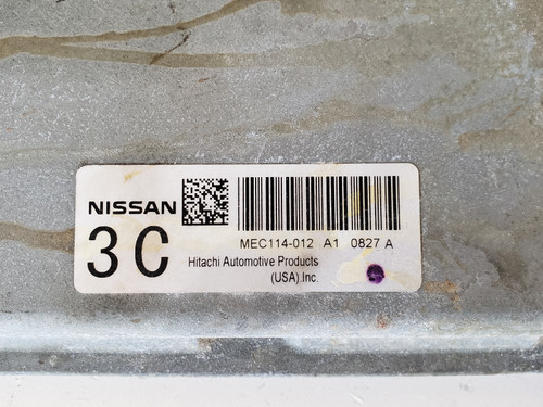 2010 Altima MEC114-012 A1 Computer Brain Engine Control ECU ECM EBX Module