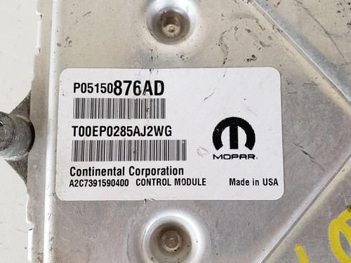 2015 Dodge Caravan P68240676AE Computer Brain Engine Control ECU ECM EBX Module