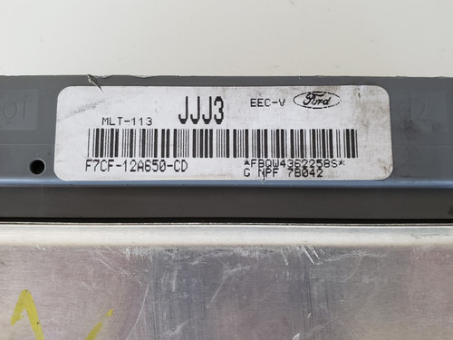 1997, 1999 Escort F7CF-12A650-CD Computer Engine Control ECU ECM EBX Module