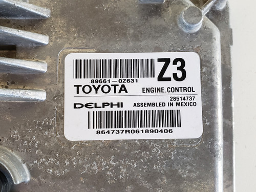 2015-2016 Corolla 89661-0Z631 Computer Brain Engine Control ECU ECM EBX Module