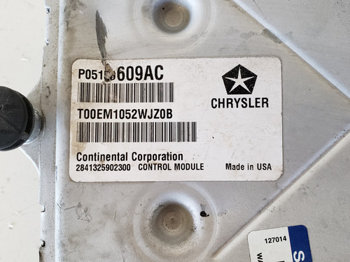 2012 Chrysler 300 05150609AC Computer Brain Engine Control ECU ECM EBX Module