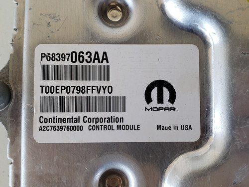 2019-2020 Cherokee P68397063AA Computer Brain Engine Control ECU ECM EBX Module