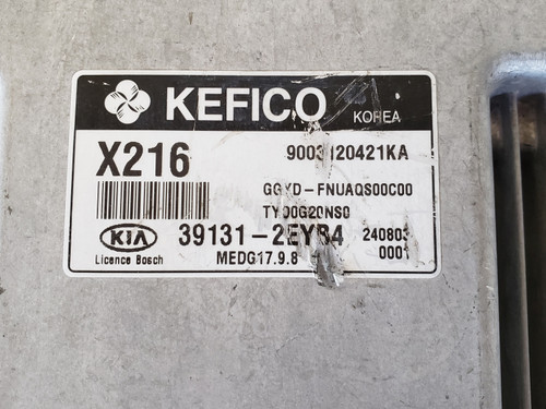 2015 Kia Forte 39131-2EYB4 Computer Brain Engine Control ECU ECM EBX Module