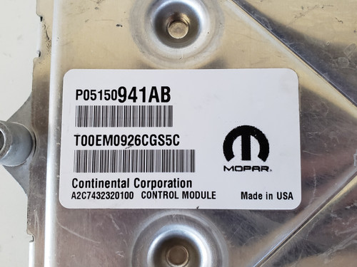 2015-2017 Patriot P68276909AD Computer Brain Engine Control ECU ECM EBX Module