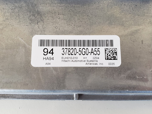 2013 Honda Accord 37820-5G0-A55 Computer Brain Engine Control ECU ECM EBX Module