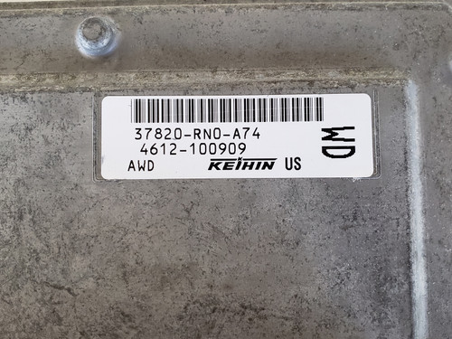 2009-2010 Pilot 37820-RN0-A74 Computer Brain Engine Control ECU ECM EBX Module