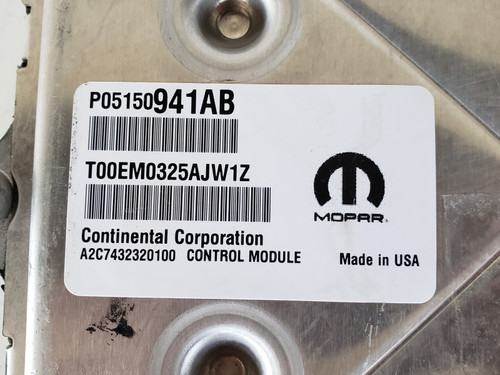 2015-2017 Compass P68246704AC Computer Brain Engine Control ECU ECM EBX Module