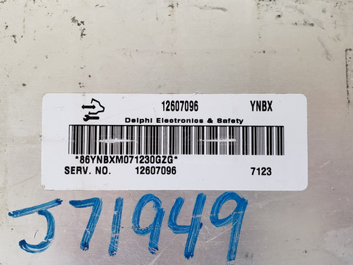 2006-2009 Chevy Impala 12607096 Computer Brain Engine Control ECU ECM EBX Module