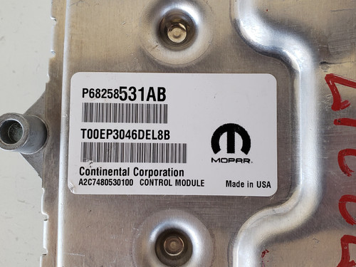 16-17 Chrysler 200 P68258531AB Computer Brain Engine Control ECU ECM EBX Module