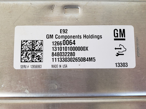 2014-2016 Sierra 1500 12656993 Computer Brain Engine Control ECU ECM EBX Module
