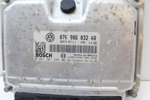 06 Jetta 2.5L 07K 906 032 AQ Computer Brain Engine Control ECU ECM EBX Module