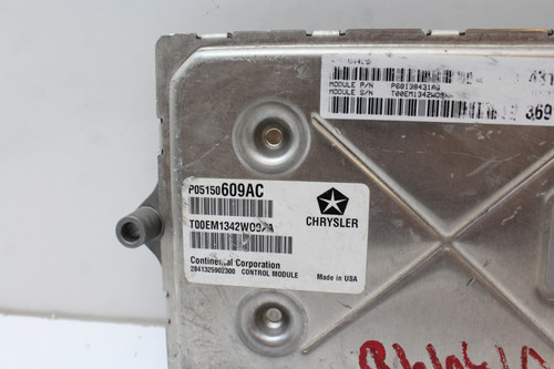 2012 12 300 3.6L P68138431AG Computer Brain Engine Control ECU ECM EBX Module
