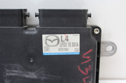 2011 11 Mazda 3 LFGV 18 881A computer Brain Engine Control ECU ECM EBX Module