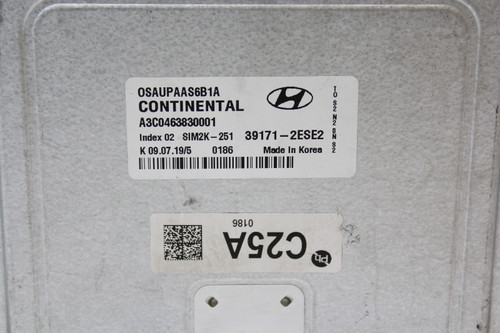 2020 20 Hyundai Kona 39171-2E5E2 Computer Engine Control ECU ECM EBX Module