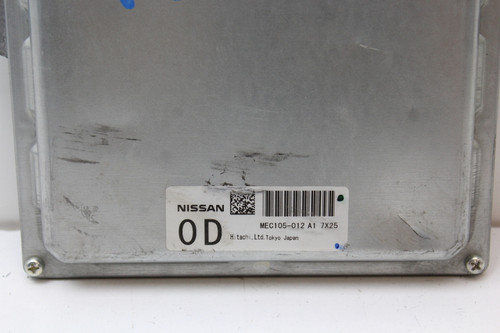 08 2008 Infiniti G37 MEC105-012 A1 Computer Engine Control ECU ECM EBX Module