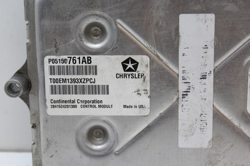 13 2013 Chrysler 200 05150761AB Computer Brain Engine Control ECU ECM EBX Module