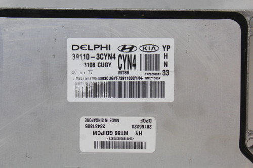 16-18 Kia Sedona 39110-3CYN4 Computer Brain Engine Control ECU ECM EBX Module