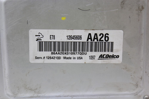 2011 11 Chevrolet Cruze 12642100 Computer Brain Engine Control ECU ECM Module
