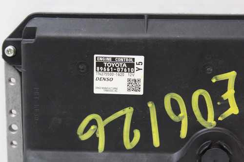 12 2012 Toyota Avalon 89661-07610 Computer Engine Control ECU ECM EBX Module