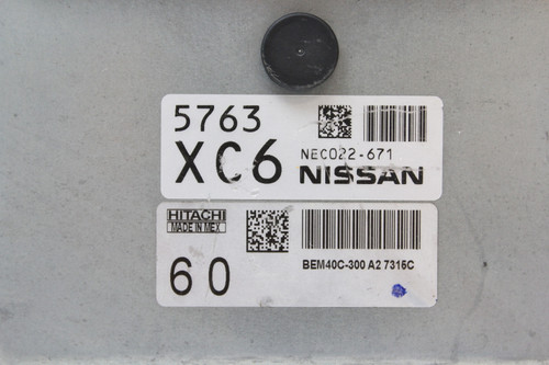 16 17 Nissan Sentrs 1.8L BEM40C-300 A2 Computer Engine Control ECU ECM Module