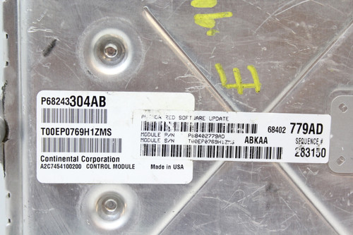 16-20 Dodge1500 68243304AB Computer Brain Engine Control ECU ECM EBX Module