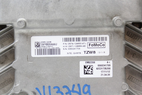 13 2013 Ford Fusion 2.0L DS7A-12A650-ATJ Computer Engine Control ECU ECM Module