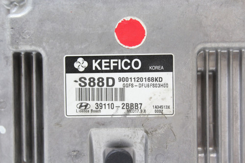 2013 13 Hyundai Veloster 39110-2BBB7 Computer Engine Control ECU ECM Module