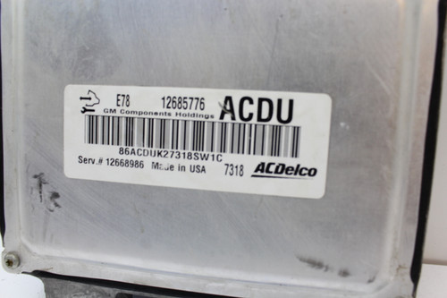 17-20 Trax 12668986 Computer Brain Engine Control ECU ECM EBX Module