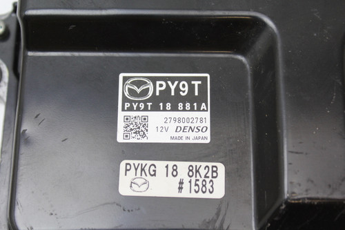 17 18 Mazda 3 PY9T 18 881A Computer Brain Engine Control ECU ECM EBX Module