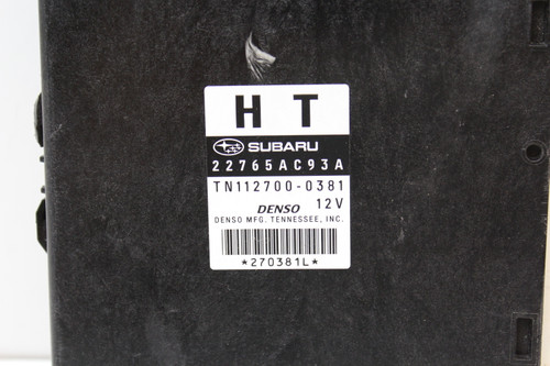 11 2011 Subaru Legacy 22765AC93A Computer Brain Engine Control ECU ECM Module 11 2011 Subaru Legacy 22765AC93A Computer Brain Engine Control ECU ECM Module