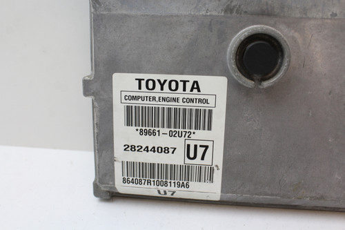 09 10 Corolla 89661-02U72 Computer Brain Engine Control ECU ECM EBX Module 09 10 Corolla 89661-02U72 Computer Brain Engine Control ECU ECM EBX Module