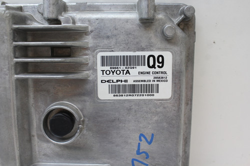 17-19 Corolla 89661-0ZQ91 Computer Brain Engine Control ECU ECM EBX Module