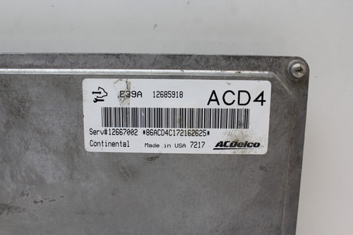 17-20 Impala 12667002 Computer Brain Engine Control ECU ECM EBX Module