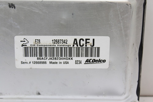 17 18 Chevrolet Express 2500 Van 12668986 Computer Engine Control ECU ECM Module