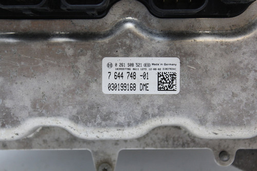 12 13 BMW 528I 7 644 748 Computer Brain Engine Control ECU ECM EBX Module