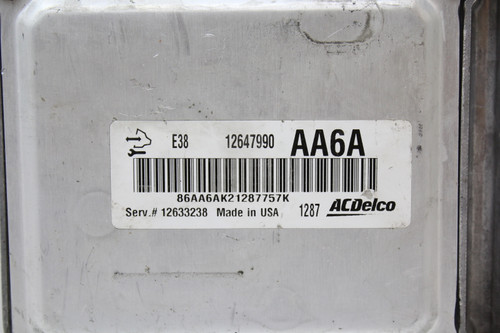 10-14 Chevrolet Suburban 1500 12633238 Computer Engine Control ECU ECM Module