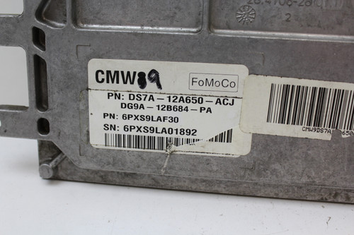13 2013 Fusion DS7A-12A650-ACJ Computer Brain Engine Control ECU ECM EBX Module