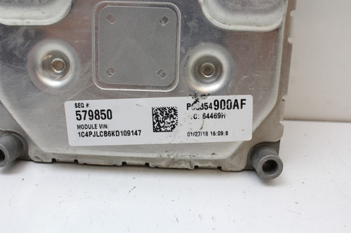 19 2019 Cherokee P68354900AF Computer Brain Engine Control ECU ECM EBX Module