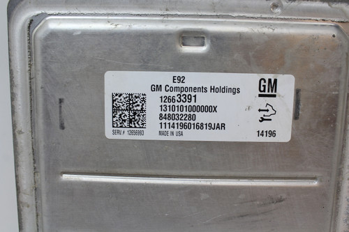 14-16 ATS 12656993 Computer Brain Engine Control ECU ECM EBX Module