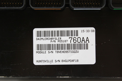 07-09 Chrysler PT Cruiser 05187760AA Computer Engine Control ECU ECM Module