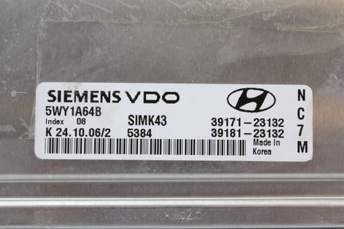 08 09 Hyundai Tucson 39171-23132 Computer Brain Engine Control ECU ECM Module