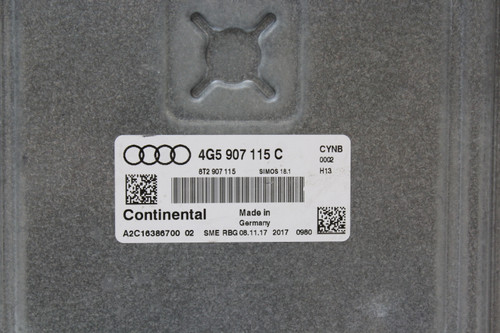 17 2017 Audi A6 4G5 907 115 C Computer Brain Engine Control ECU ECM EBX Module