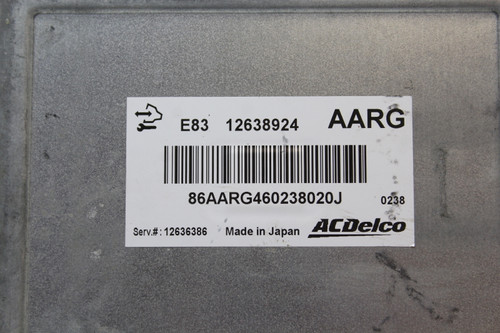 11 12 Chevrolet Aveo 12636386 Computer Brain Engine Control ECU ECM EBX Module